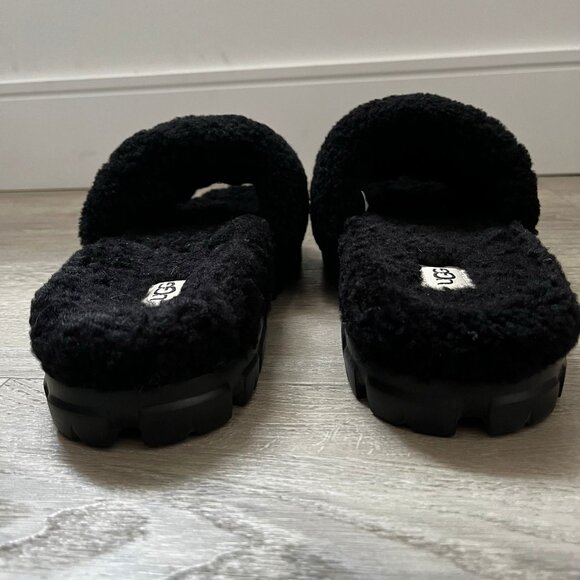 UGG Cozetta Curly Slide – Women’s Size 8 – Black – NEW with Light Try-On Marks - Picture 7 of 9